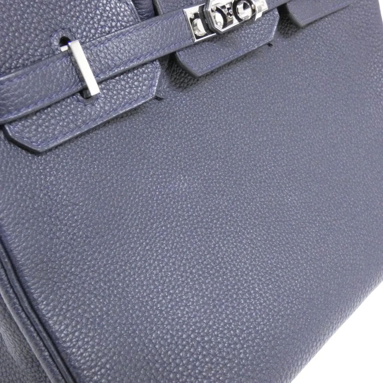 HERMES Birkin 041344CK Handbag Togo Blue Togo Leather Rank A - Thumbnail 4