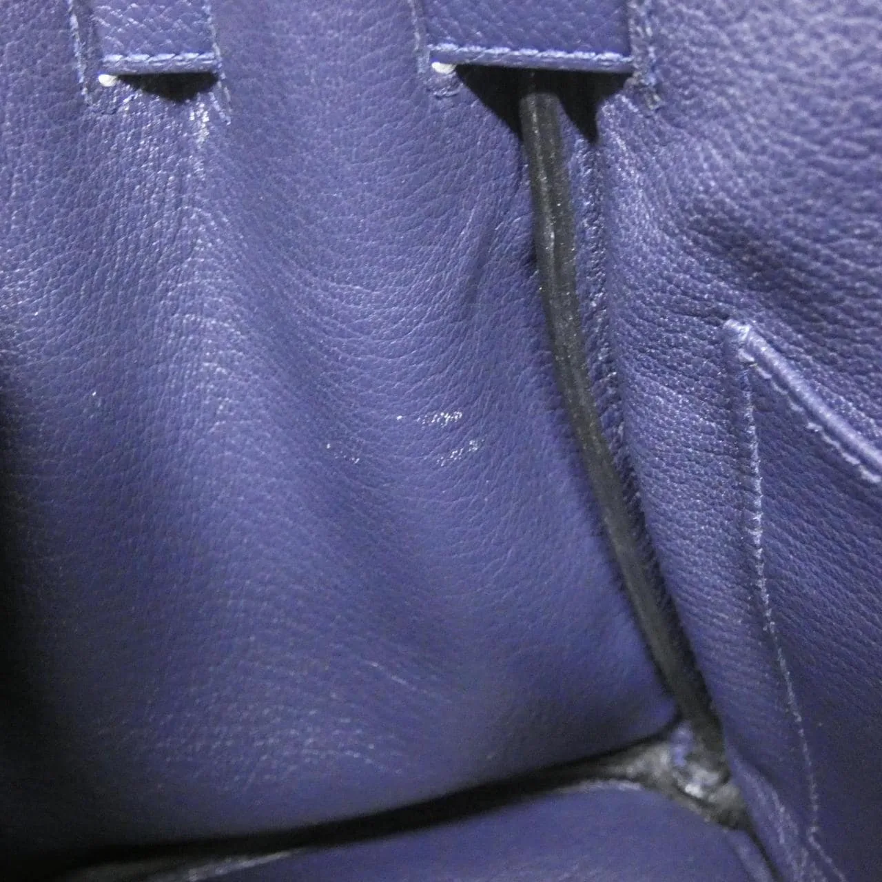 HERMES Birkin 041344CK Handbag Togo Blue Togo Leather Rank A - Thumbnail 10