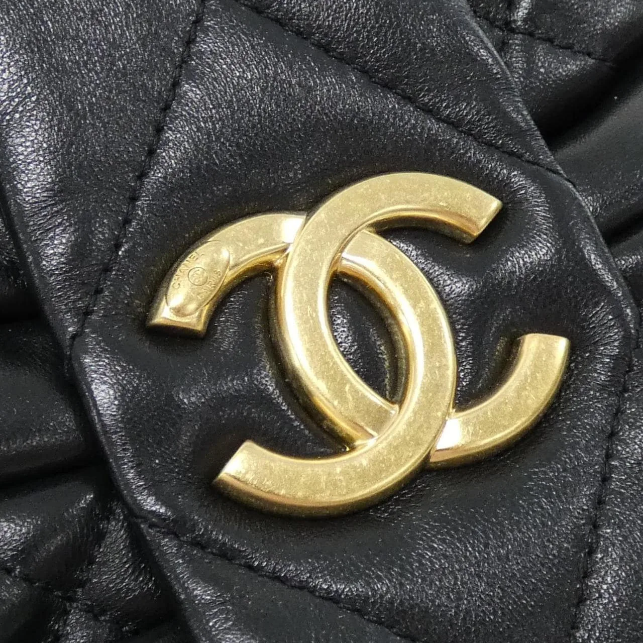 CHANEL AS5851 Handbag Lambskin Black Lambskin Rank A - Thumbnail 4