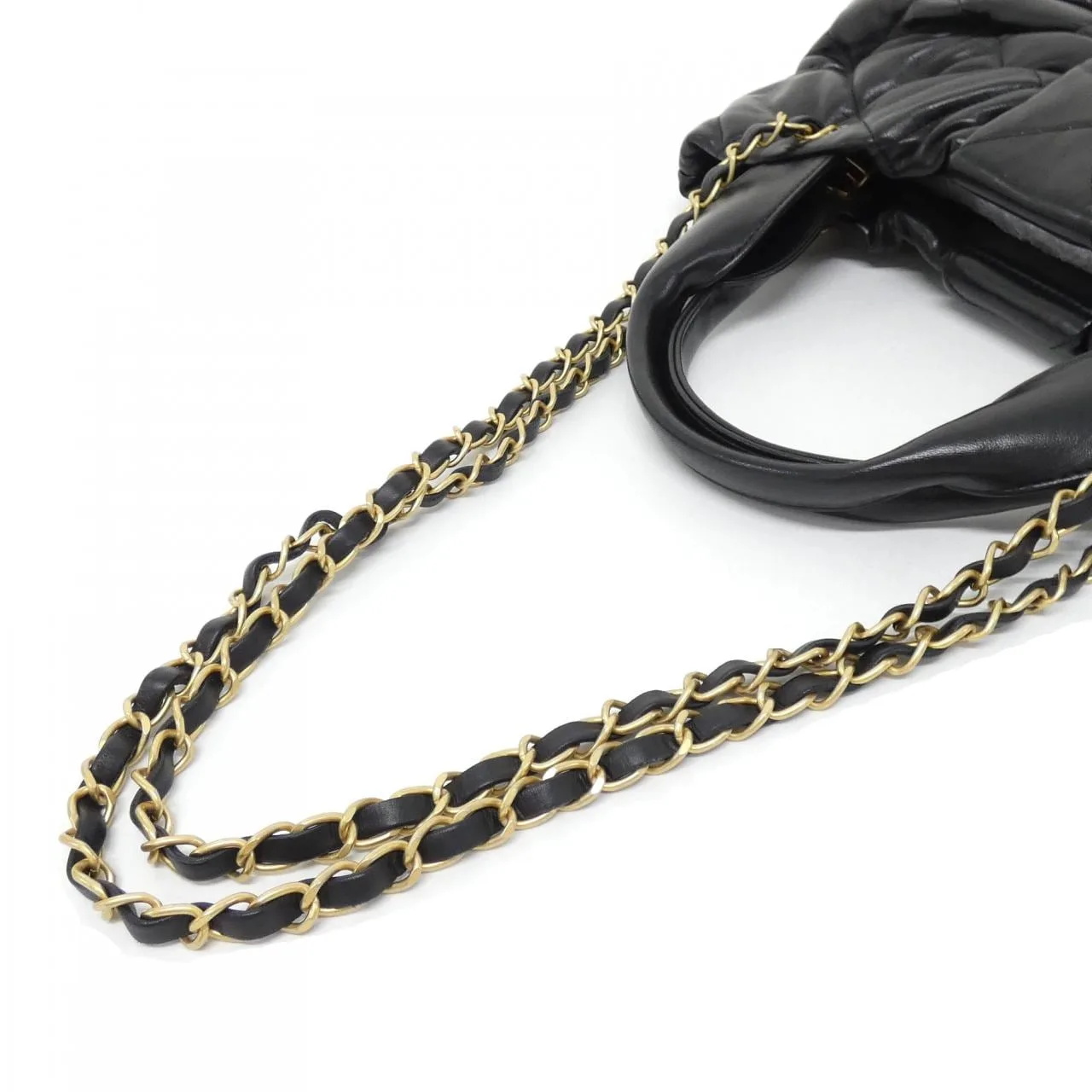 CHANEL AS5851 Handbag Lambskin Black Lambskin Rank A - Thumbnail 5