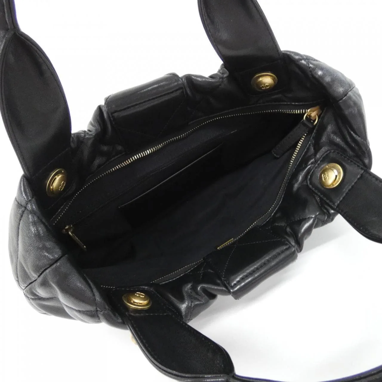 CHANEL AS5851 Handbag Lambskin Black Lambskin Rank A - Thumbnail 7