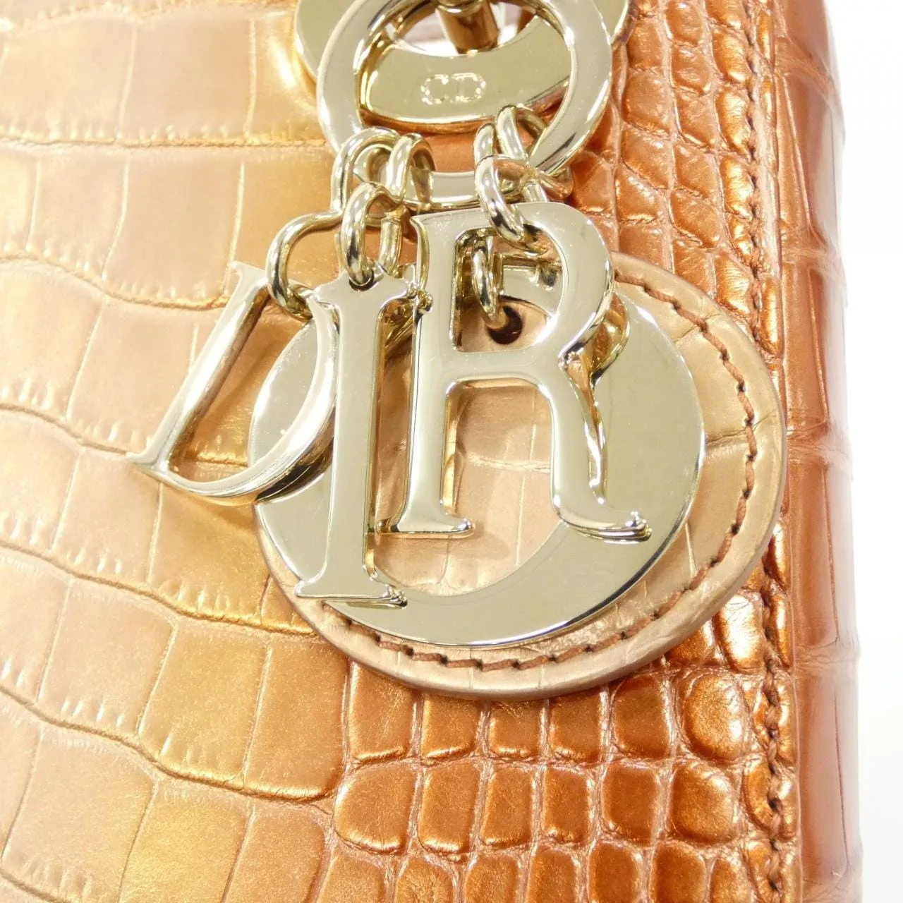 DIOR Lady Dior Handbag Brown Rank A - Thumbnail 4