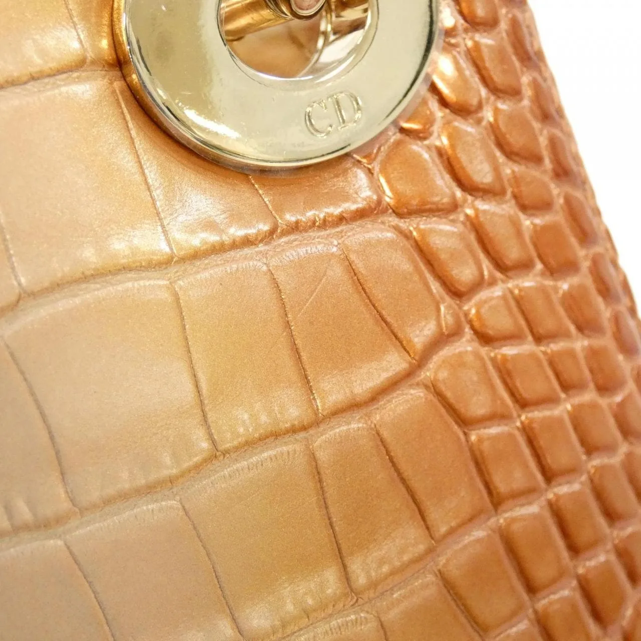 DIOR Lady Dior Handbag Brown Rank A - Thumbnail 7
