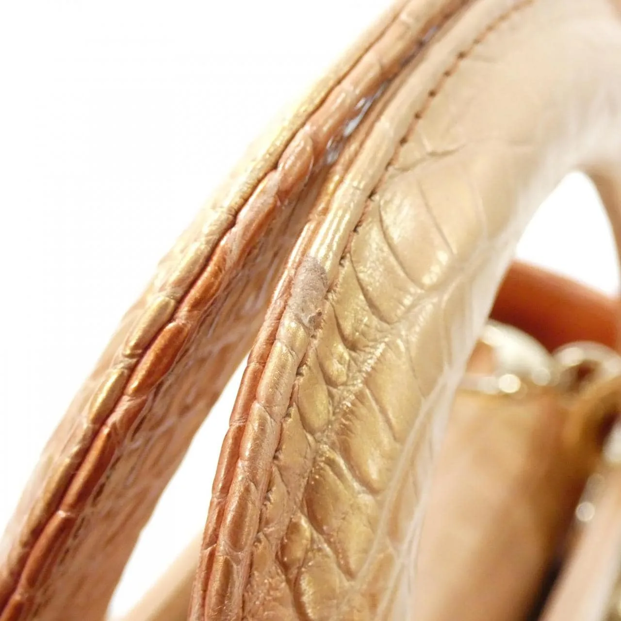 DIOR Lady Dior Handbag Brown Rank A - Thumbnail 8