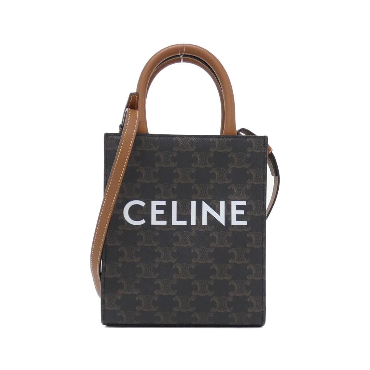 CELINE Cabas 194372BZK Handbag Canvas