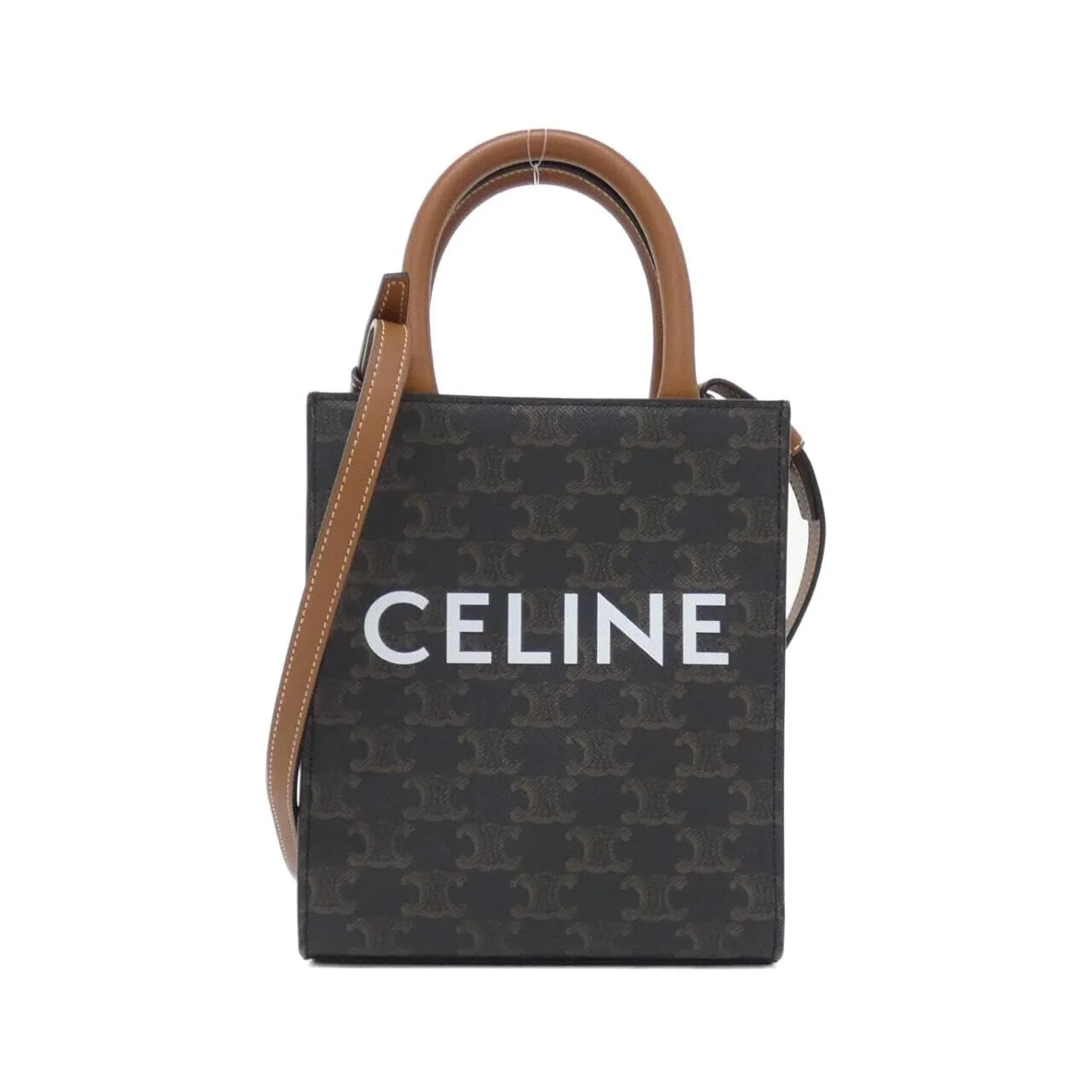 CELINE Cabas 194372BZK Handbag Canvas 黑色