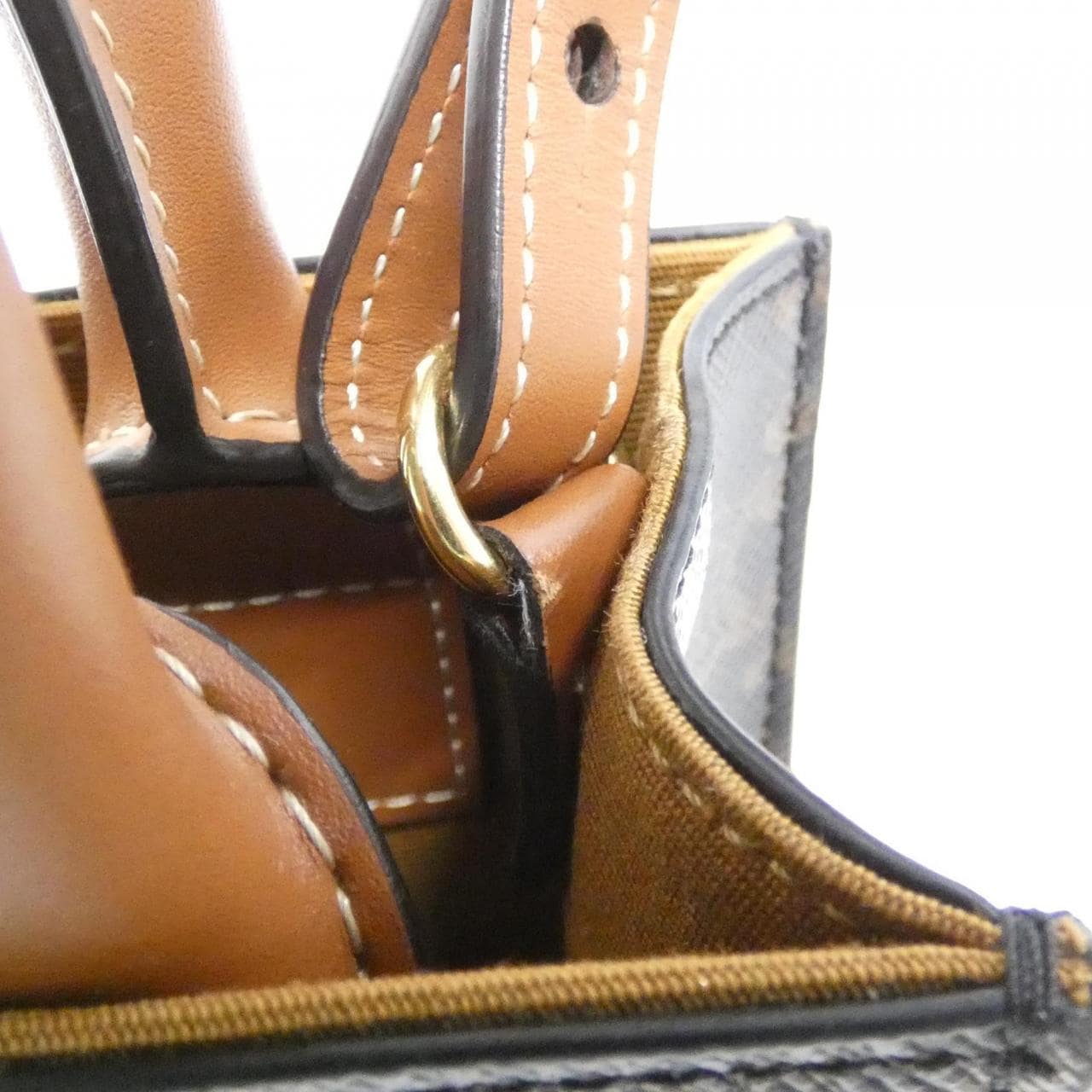 CELINE Cabas 194372BZK Handbag Canvas 5