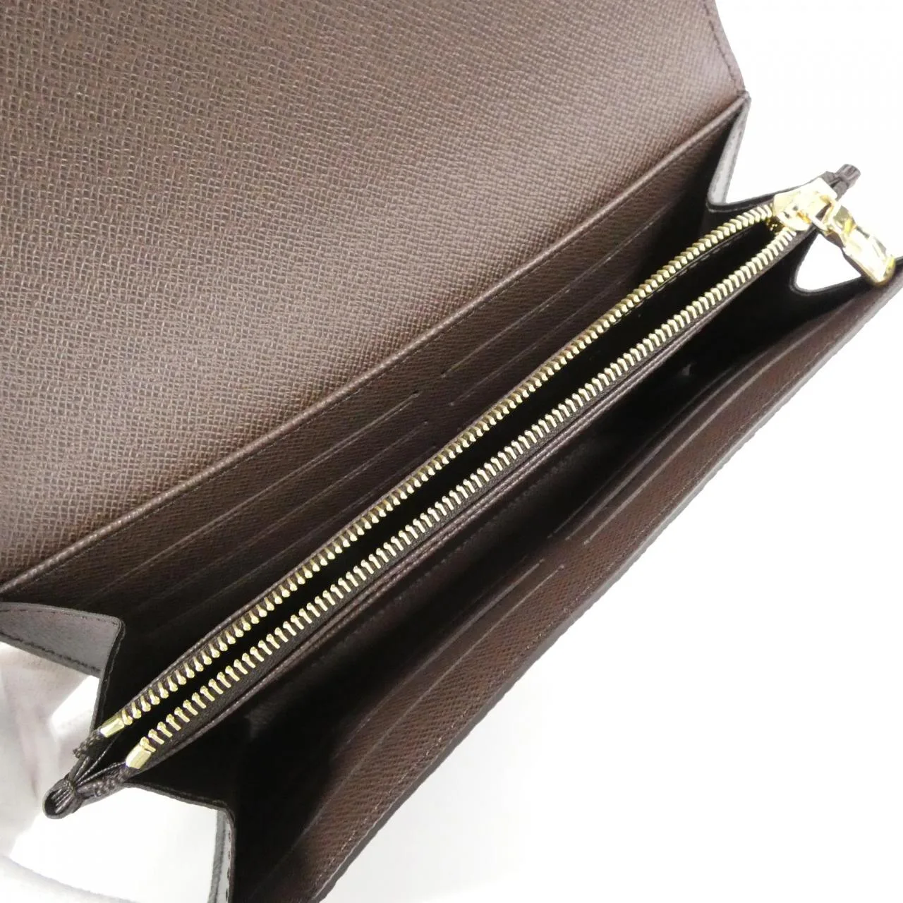 LOUIS VUITTON N63209 Wallet Damier 黑色 Damier 中古品A - 縮圖 4