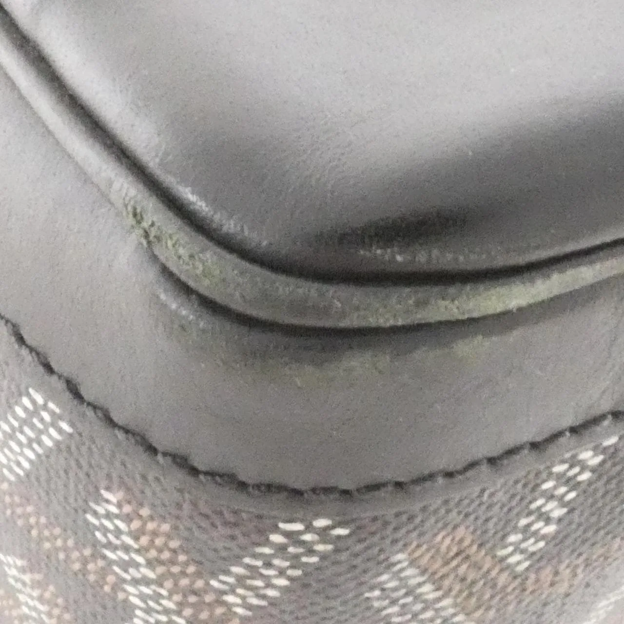 GOYARD AMA AMBASS MM Handbag Canvas Black Canvas Rank B - Thumbnail 3