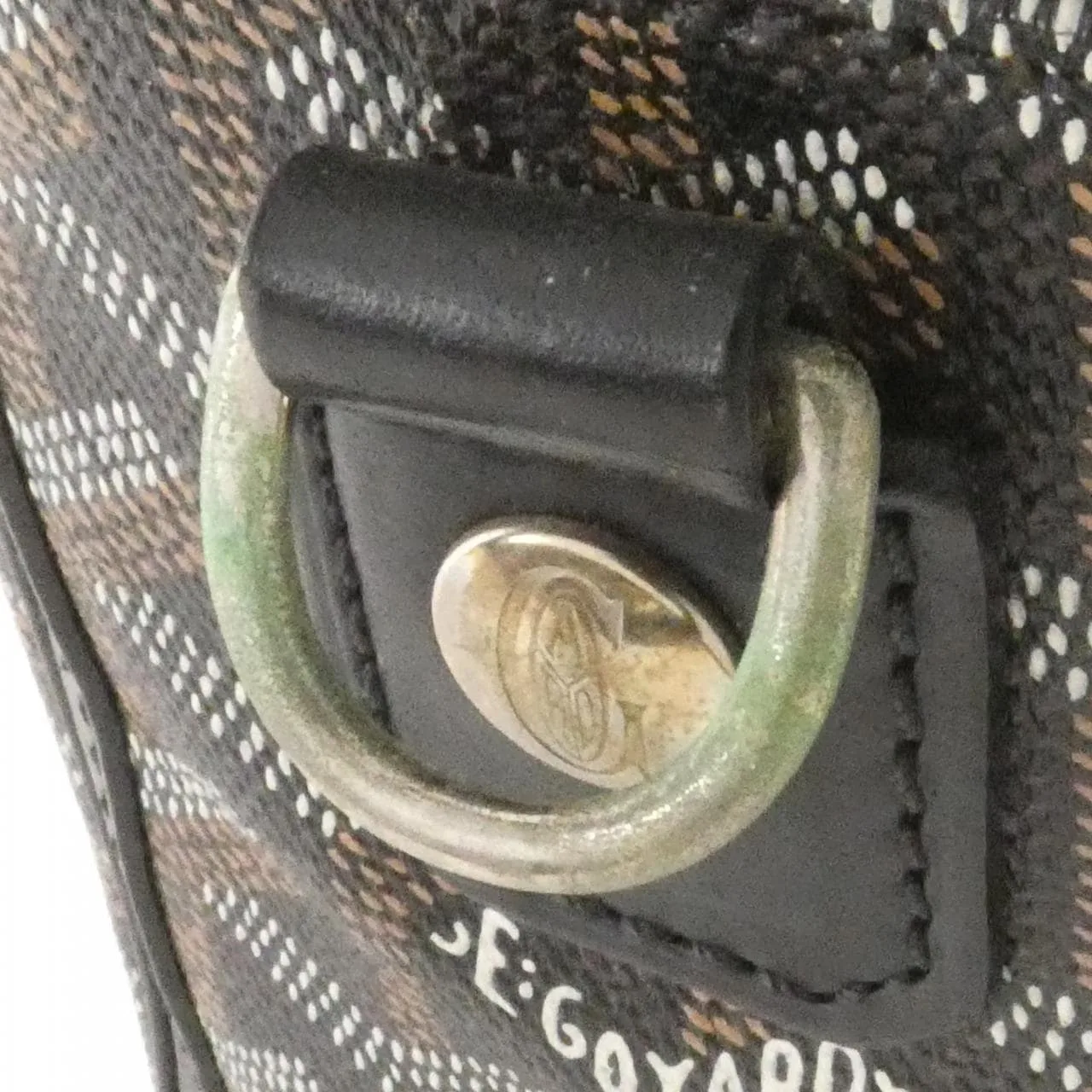 GOYARD AMA AMBASS MM Handbag Canvas Black Canvas Rank B - Thumbnail 4