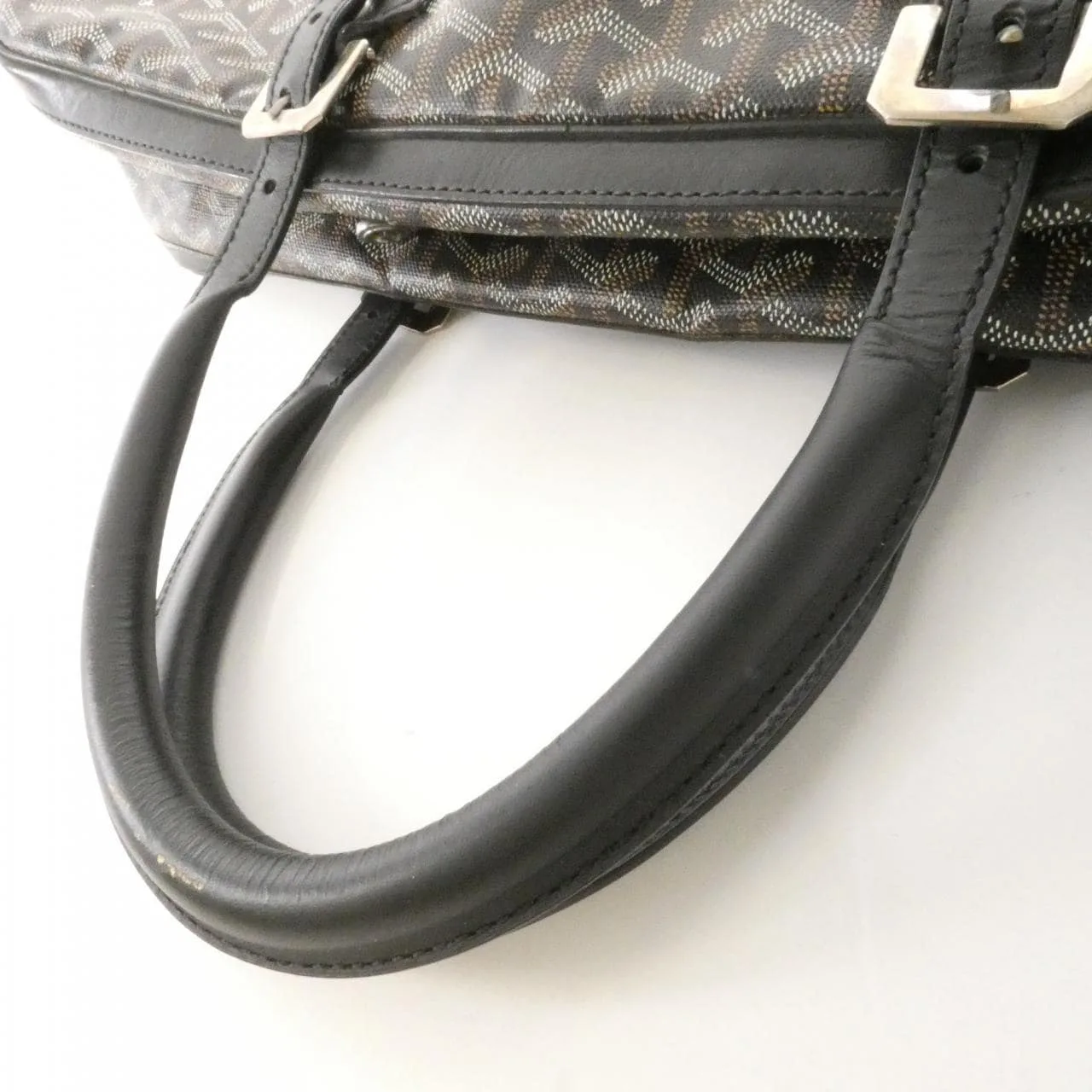 GOYARD AMA AMBASS MM Handbag Canvas Black Canvas Rank B - Thumbnail 6