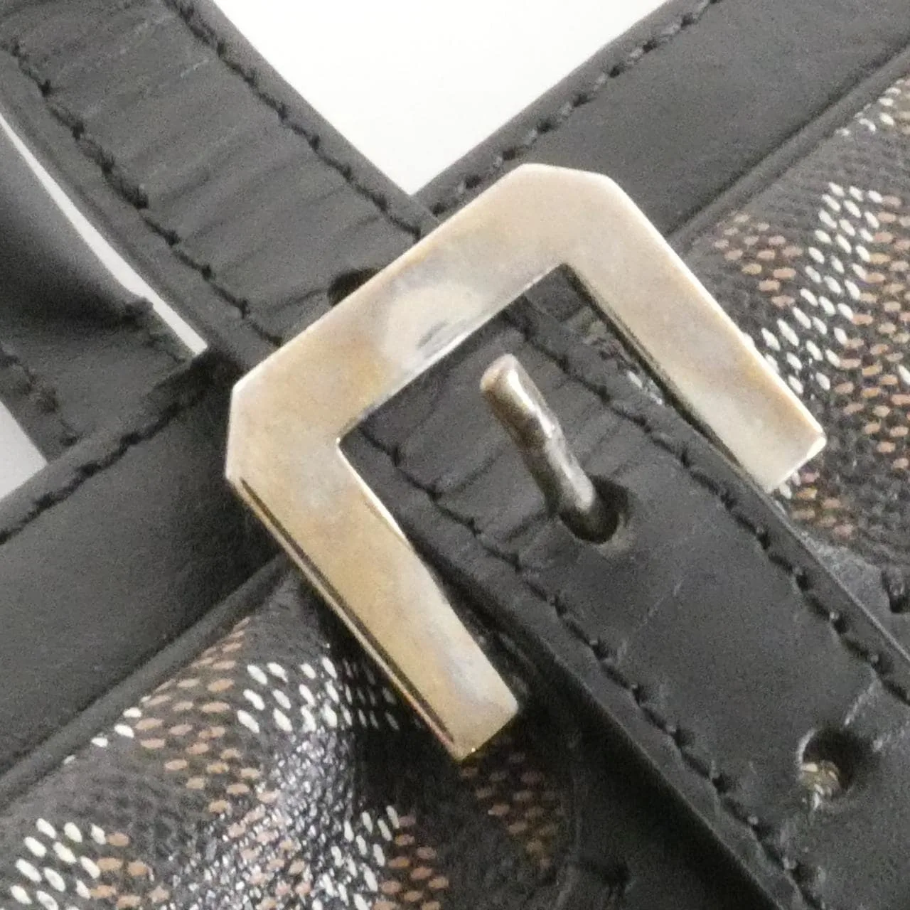 GOYARD AMA AMBASS MM Handbag Canvas Black Canvas Rank B - Thumbnail 7