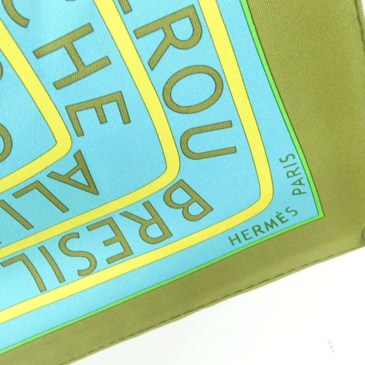 HERMES Scarf Blue Rank A - Thumbnail 2