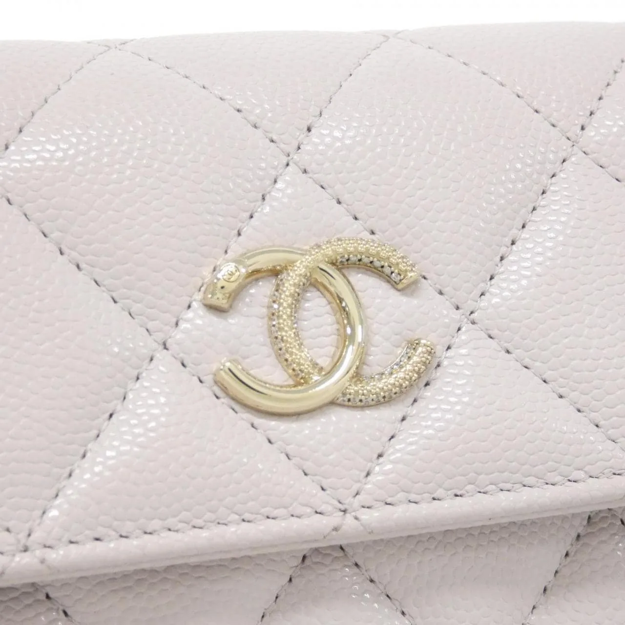 CHANEL AP4900 Wallet Grained Calfskin 粉色 荔枝紋牛皮 中古品A - 縮圖 5