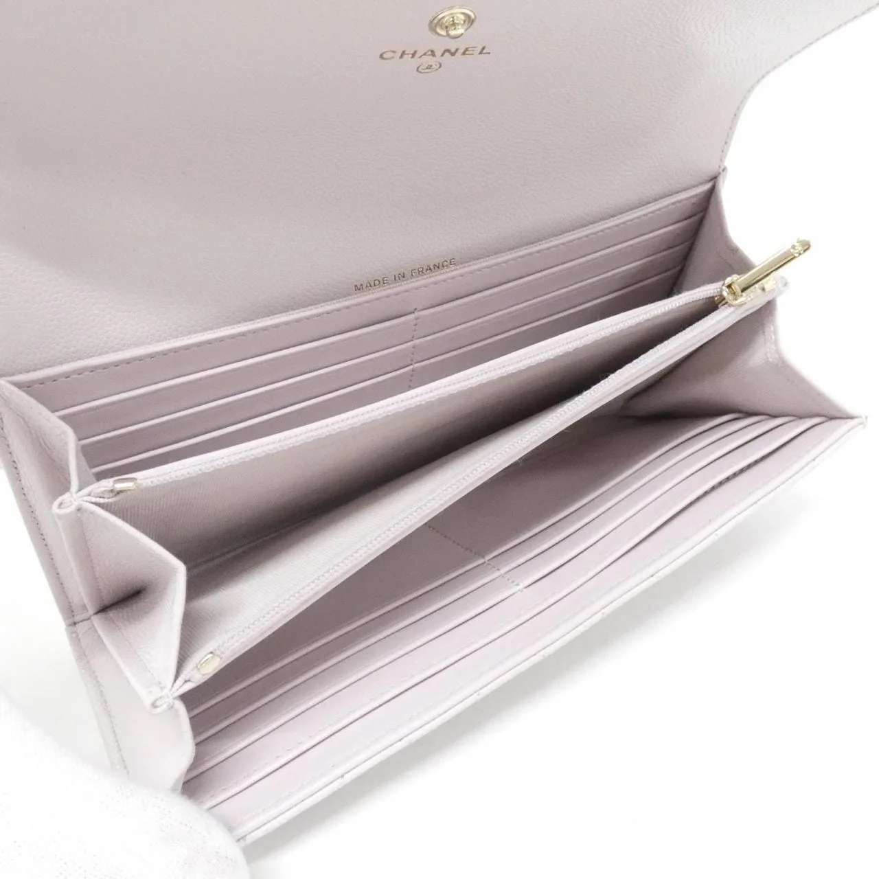 CHANEL AP4900 Wallet Grained Calfskin 粉色 荔枝紋牛皮 中古品A - 縮圖 6