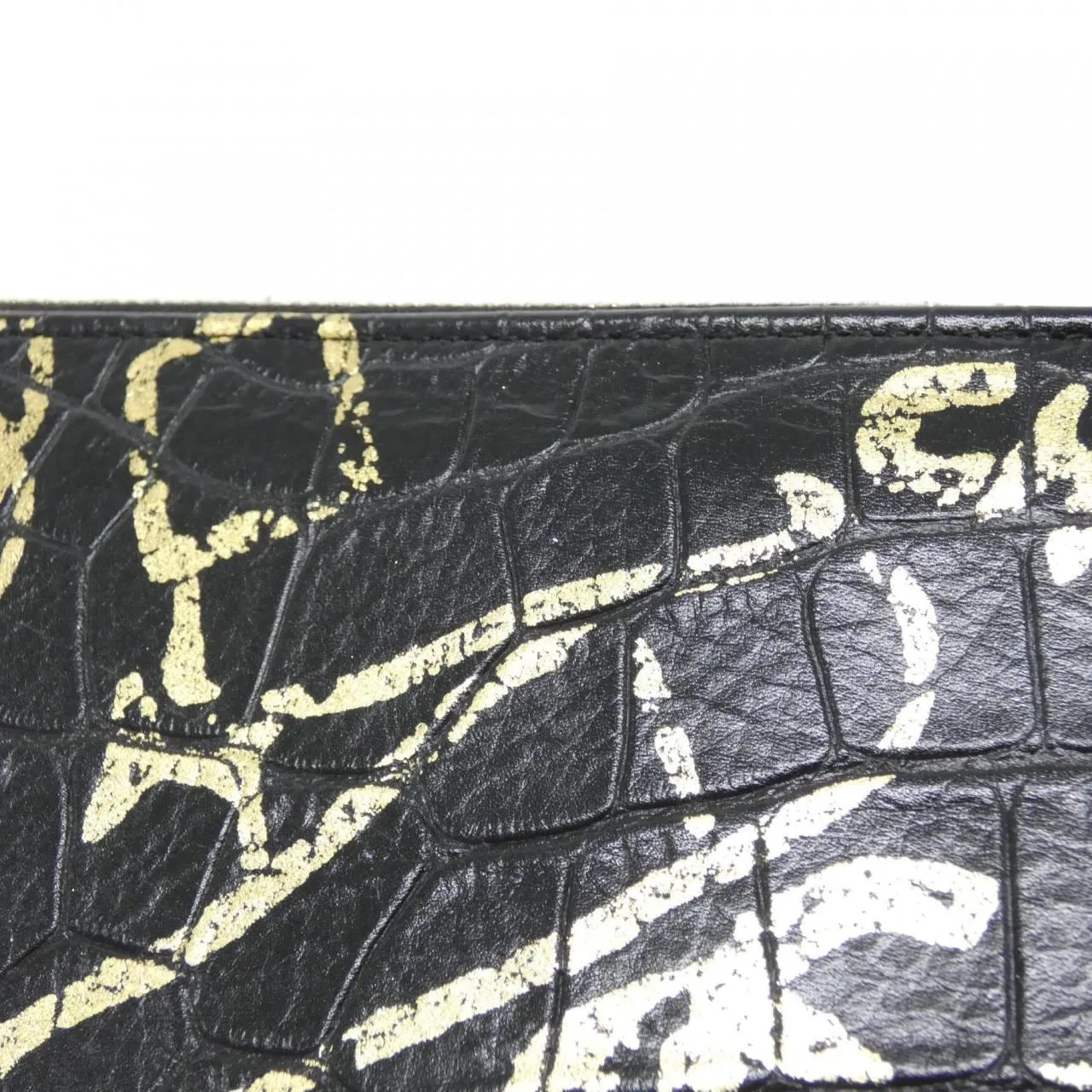 CHANEL Wallet Crocodile Black Crocodile Rank A - Thumbnail 5