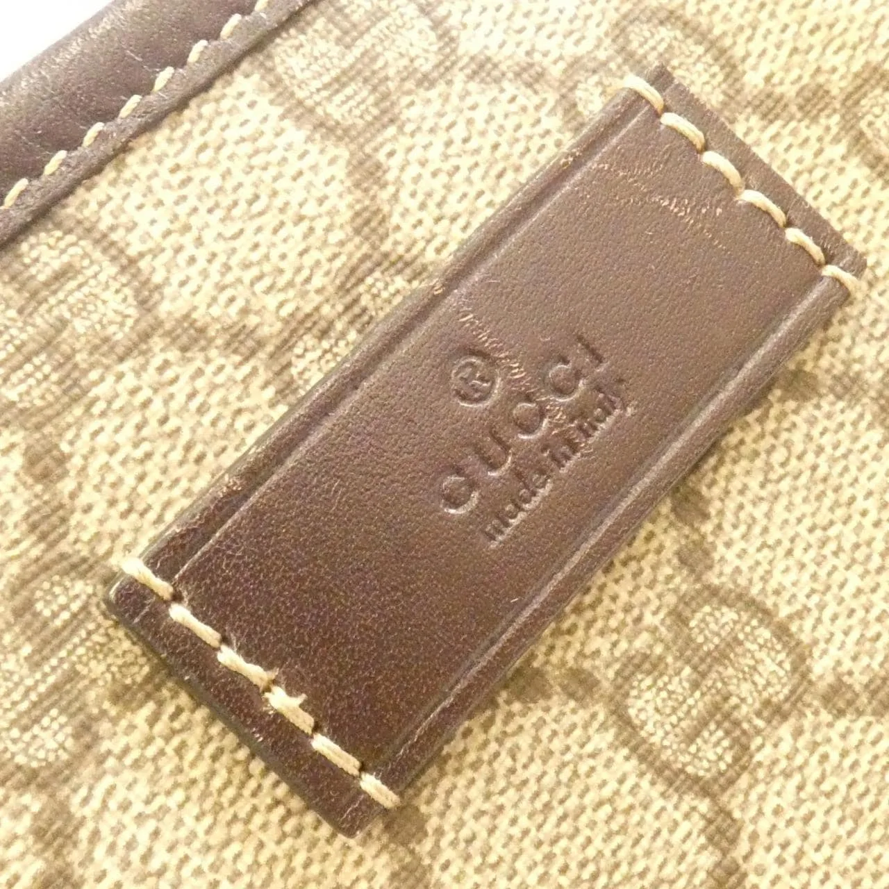 GUCCI 211138 KGDHR Handbag Canvas Beige Canvas Rank B - Thumbnail 4