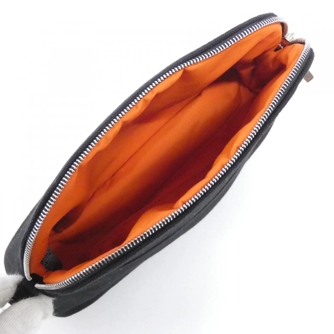 HERMES Bolide 103773M Pouch Canvas Black Canvas Rank A - Thumbnail 4