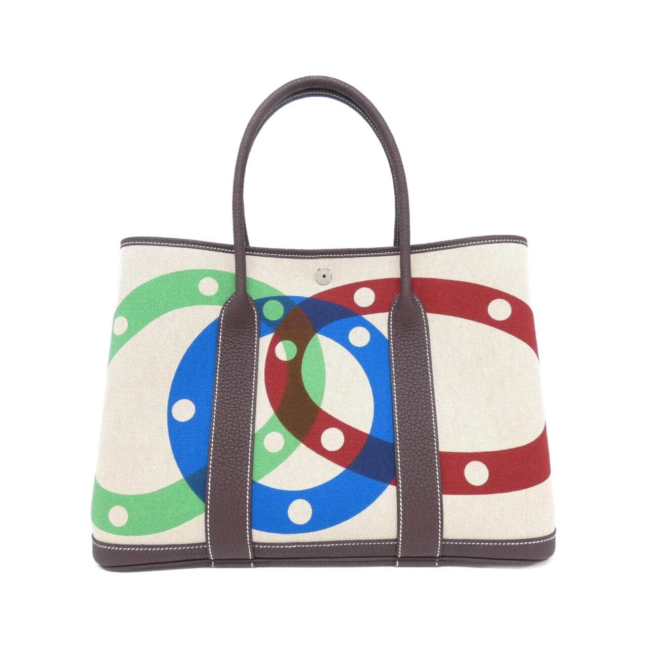 HERMES Garden Party 085689CK Tote Beige