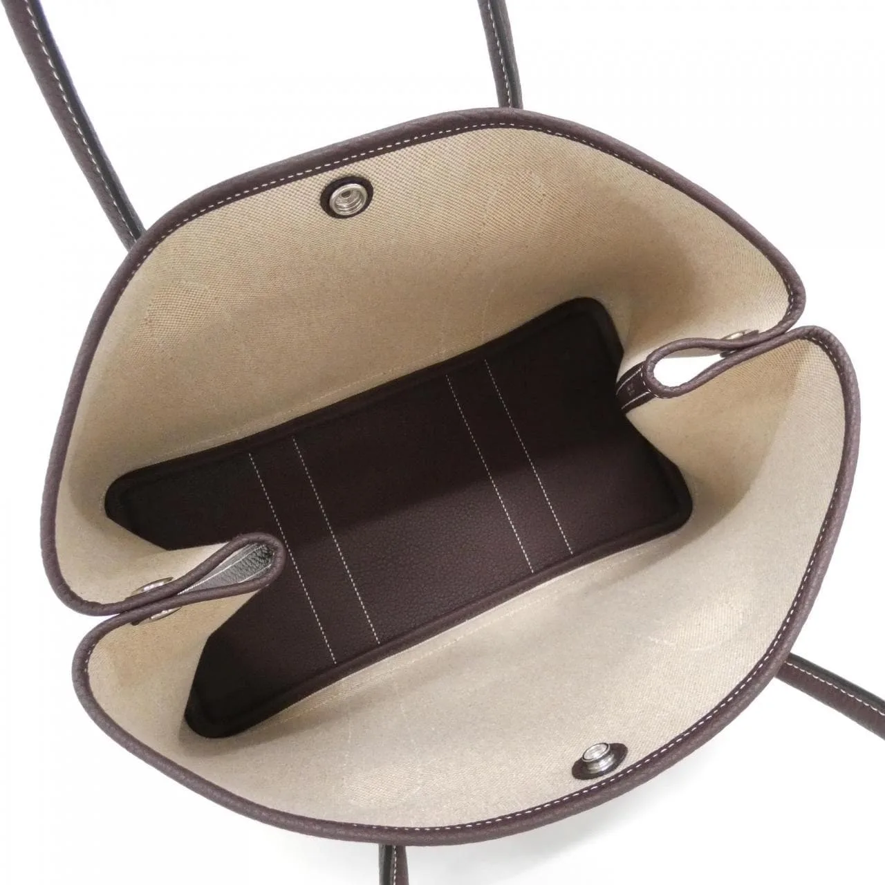 HERMES Garden Party 085689CK Tote Beige Unused - Thumbnail 4