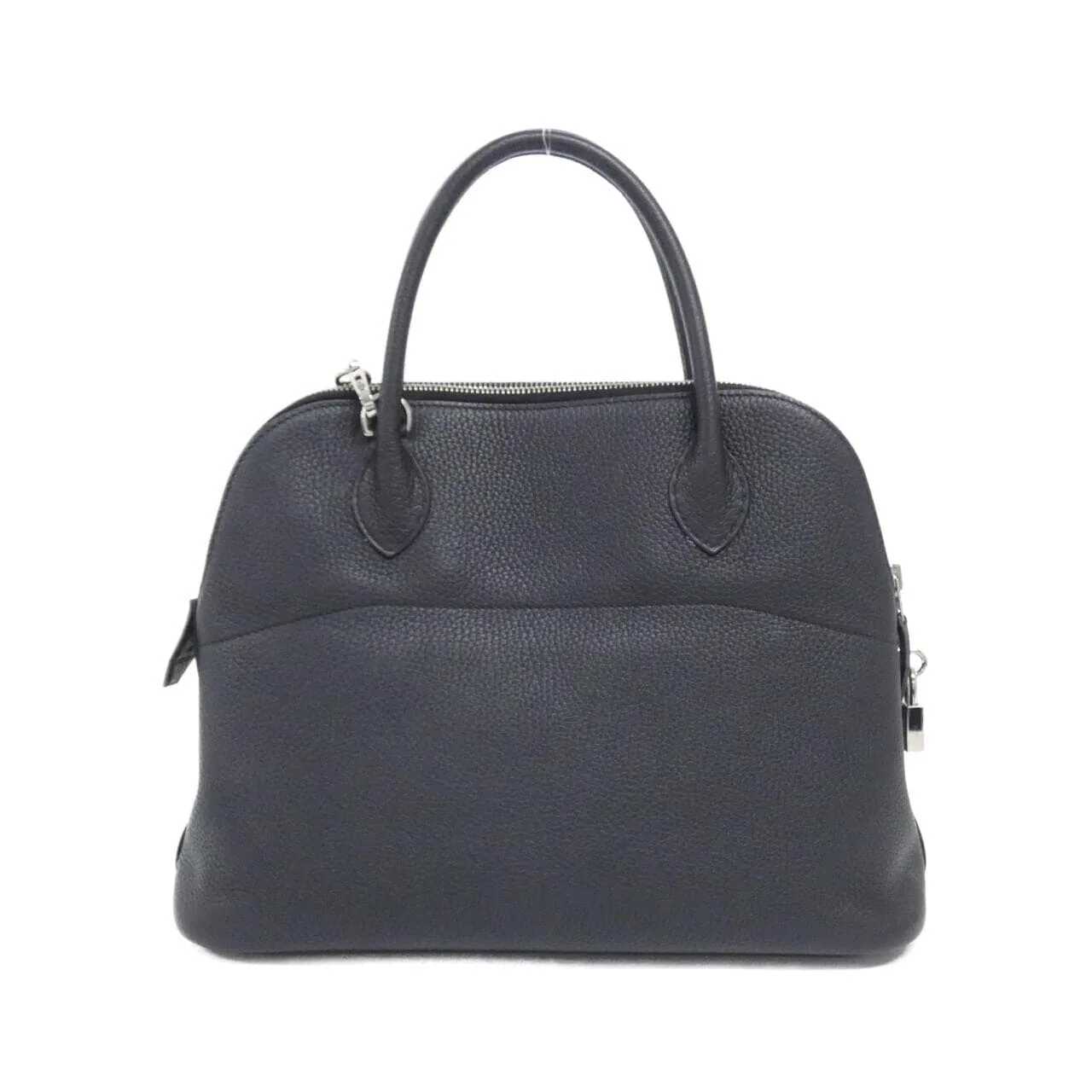 HERMES Bolide 073419CK Handbag Clemence 黑色 Clemence 皮 中古品B - 縮圖 2