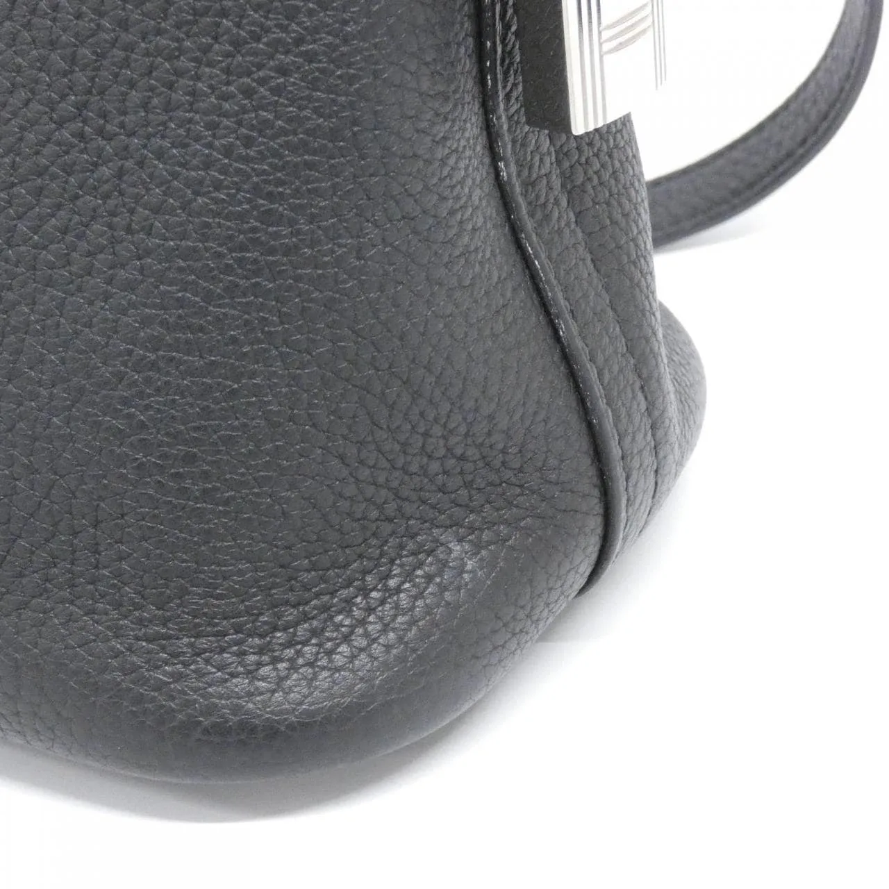 HERMES Bolide 073419CK Handbag Clemence 黑色 Clemence 皮 中古品B - 縮圖 4