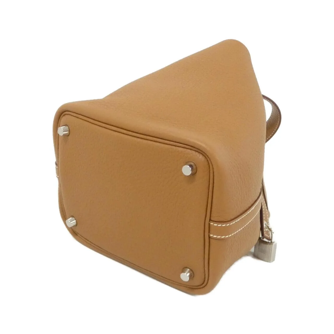 HERMES Picotin 056289CK Handbag Clemence Gold Clemence Leather Unused - Thumbnail 2