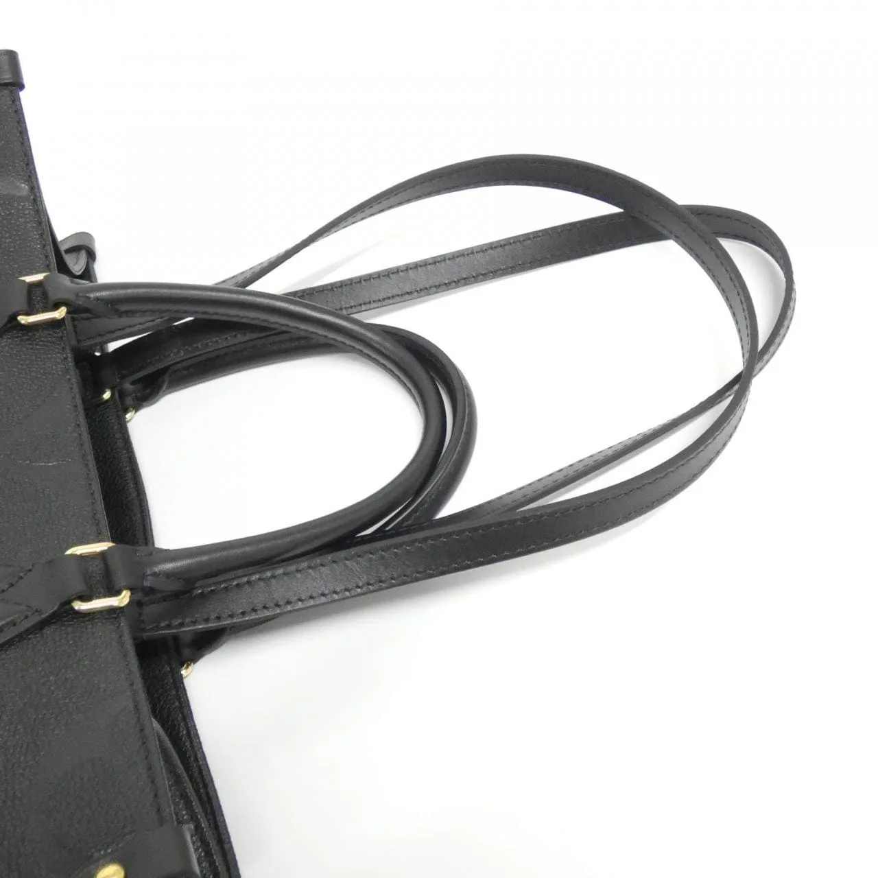 LOUIS VUITTON OnTheGo M45595 Handbag Monogram 黑色 Monogram 中古品A - 縮圖 4