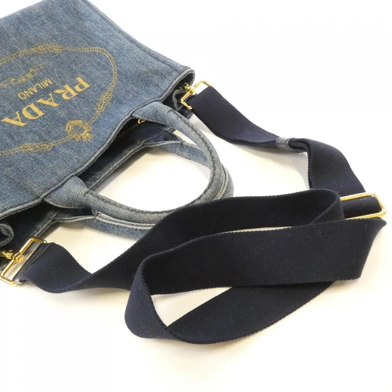 PRADA 1BG439 Handbag Blue Rank B - Thumbnail 5