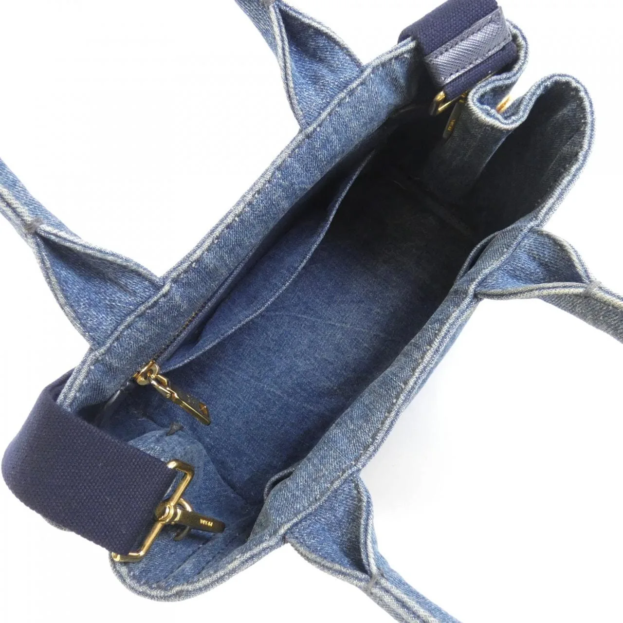 PRADA 1BG439 Handbag Blue Rank B - Thumbnail 8