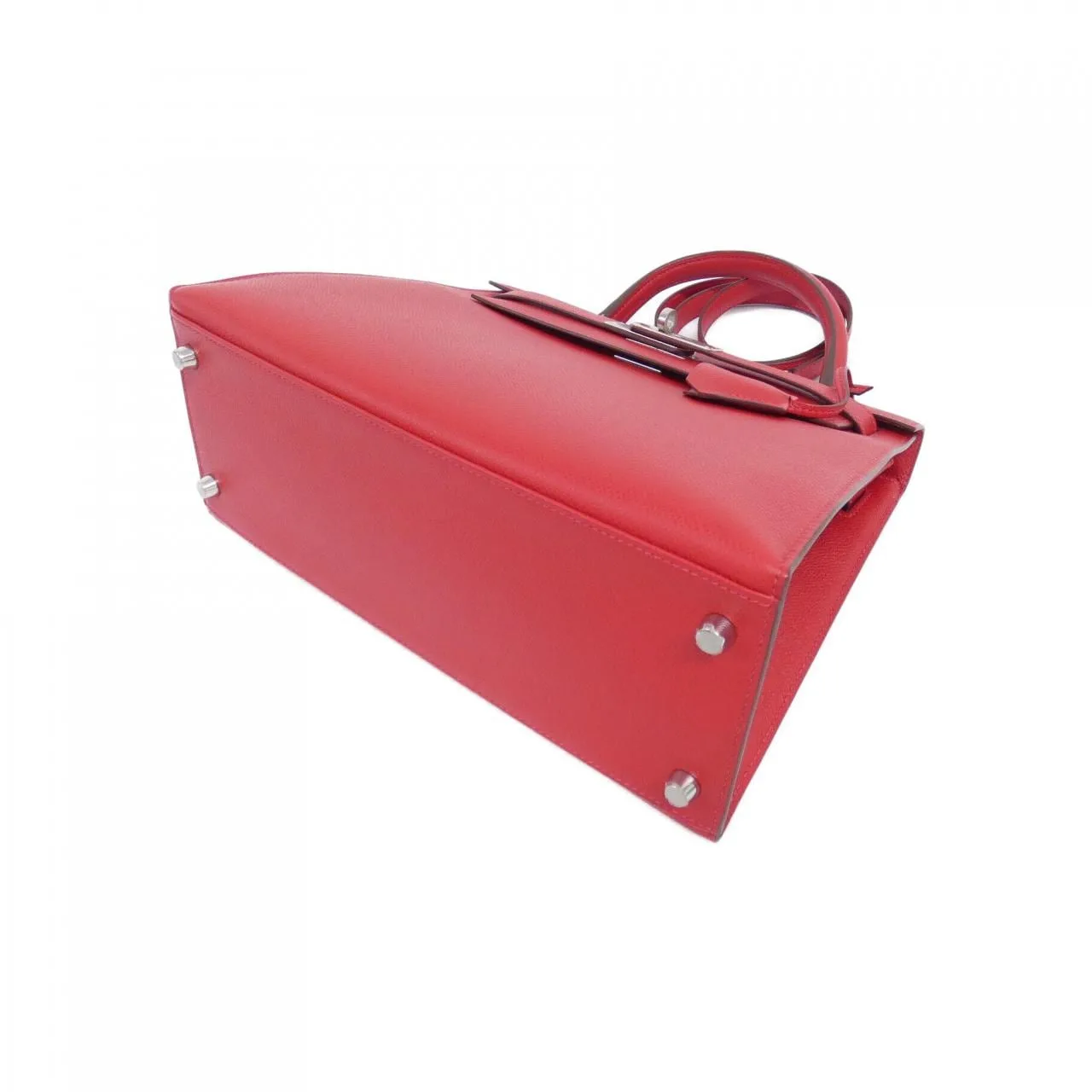 HERMES Kelly 042319CK Handbag Epsom Rouge Epsom Leather Rank A - Thumbnail 3