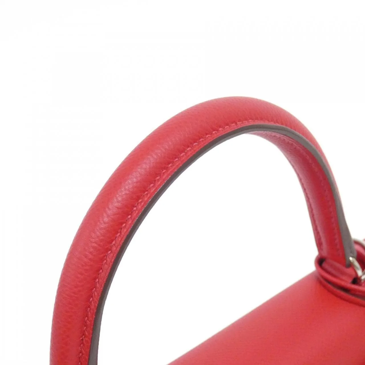 HERMES Kelly 042319CK Handbag Epsom Rouge Epsom Leather Rank A - Thumbnail 5