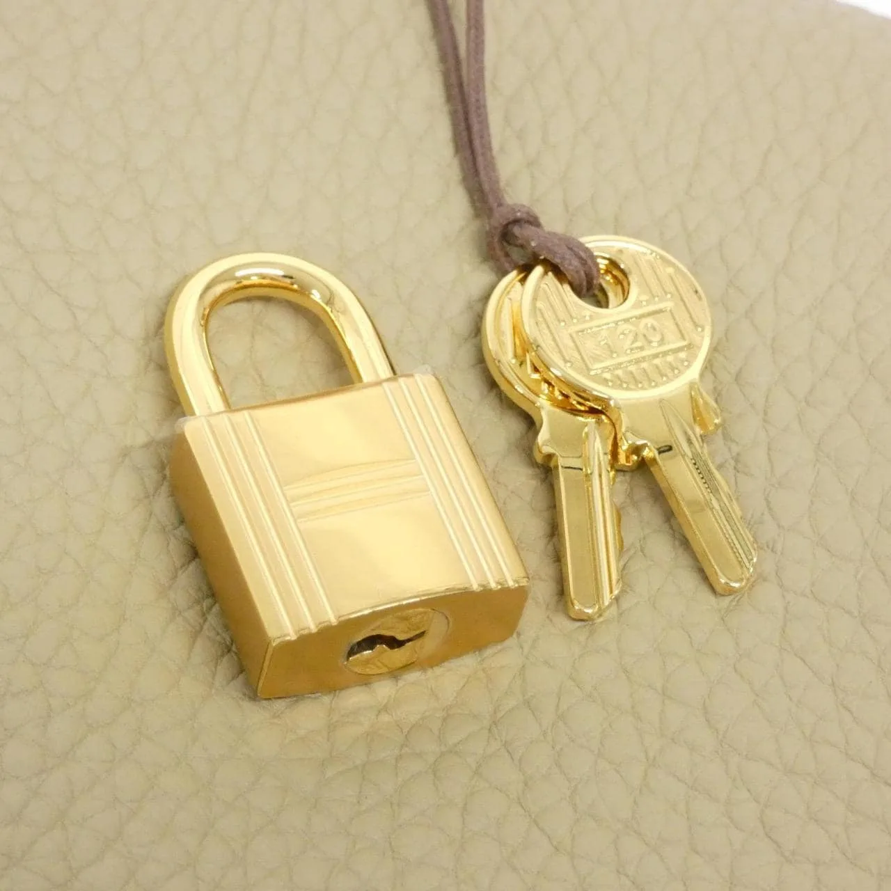 HERMES Picotin 056289CC Handbag Clemence 黑色 Clemence 皮 中古品A - 縮圖 3