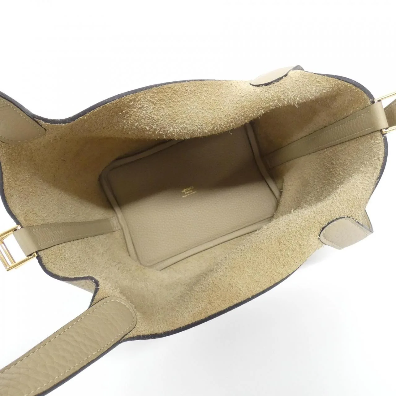 HERMES Picotin 056289CC Handbag Clemence 黑色 Clemence 皮 中古品A - 縮圖 5