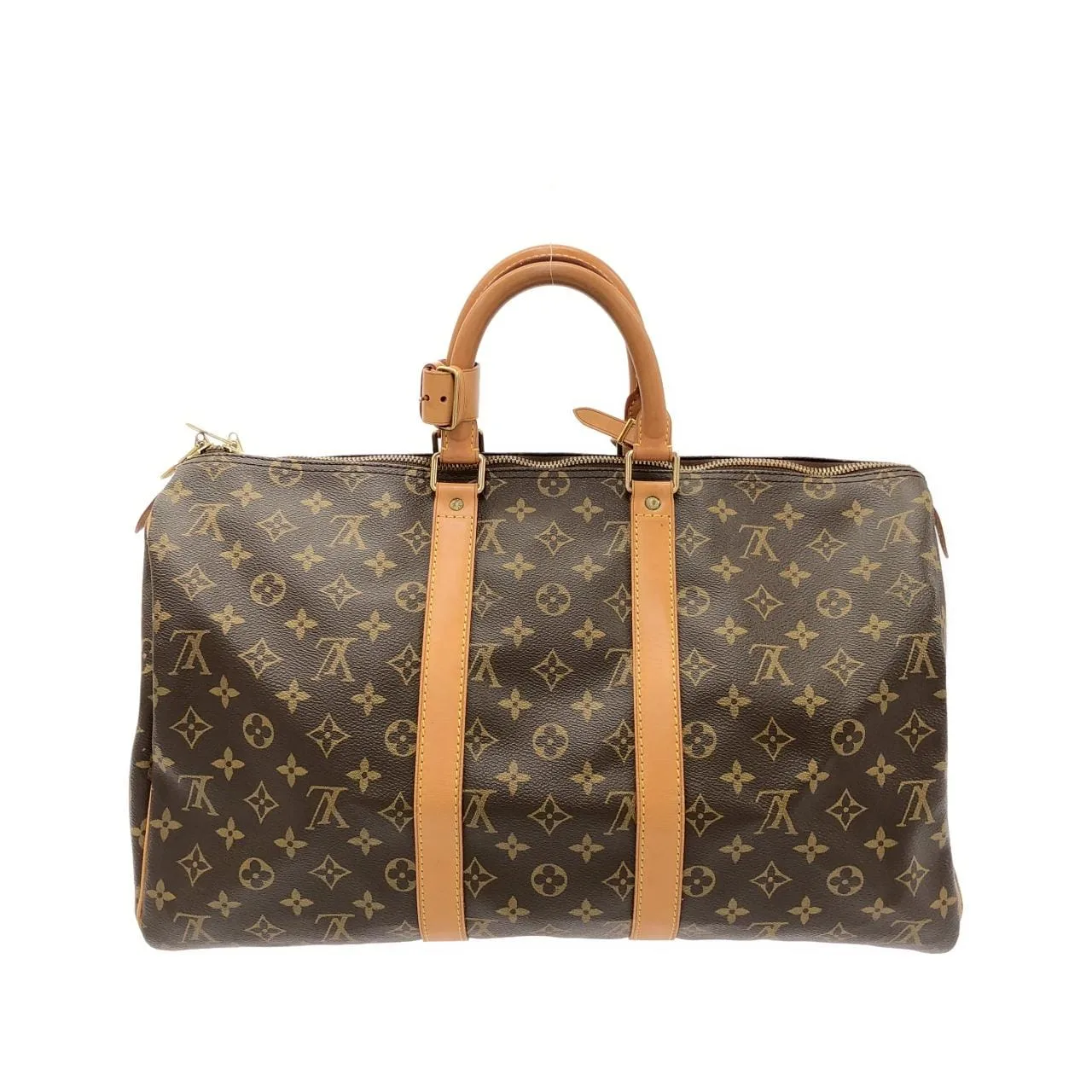 LOUIS VUITTON Keepall M41428 Boston Monogram 黑色 Monogram 中古品A - 縮圖 2