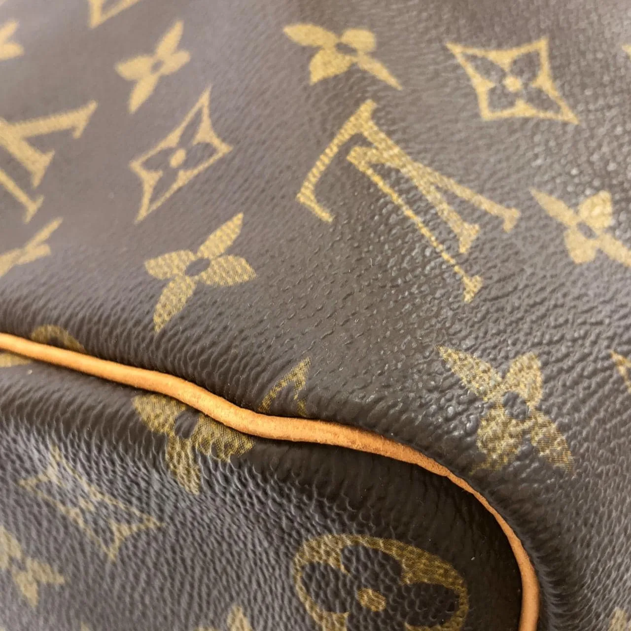 LOUIS VUITTON Keepall M41428 Boston Monogram 黑色 Monogram 中古品A - 縮圖 4