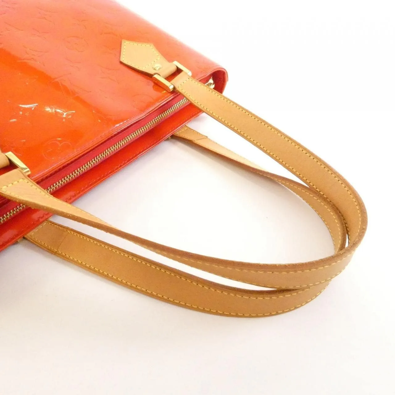 LOUIS VUITTON M91092 Handbag Vernis 紅色 Vernis 中古品B - 縮圖 6