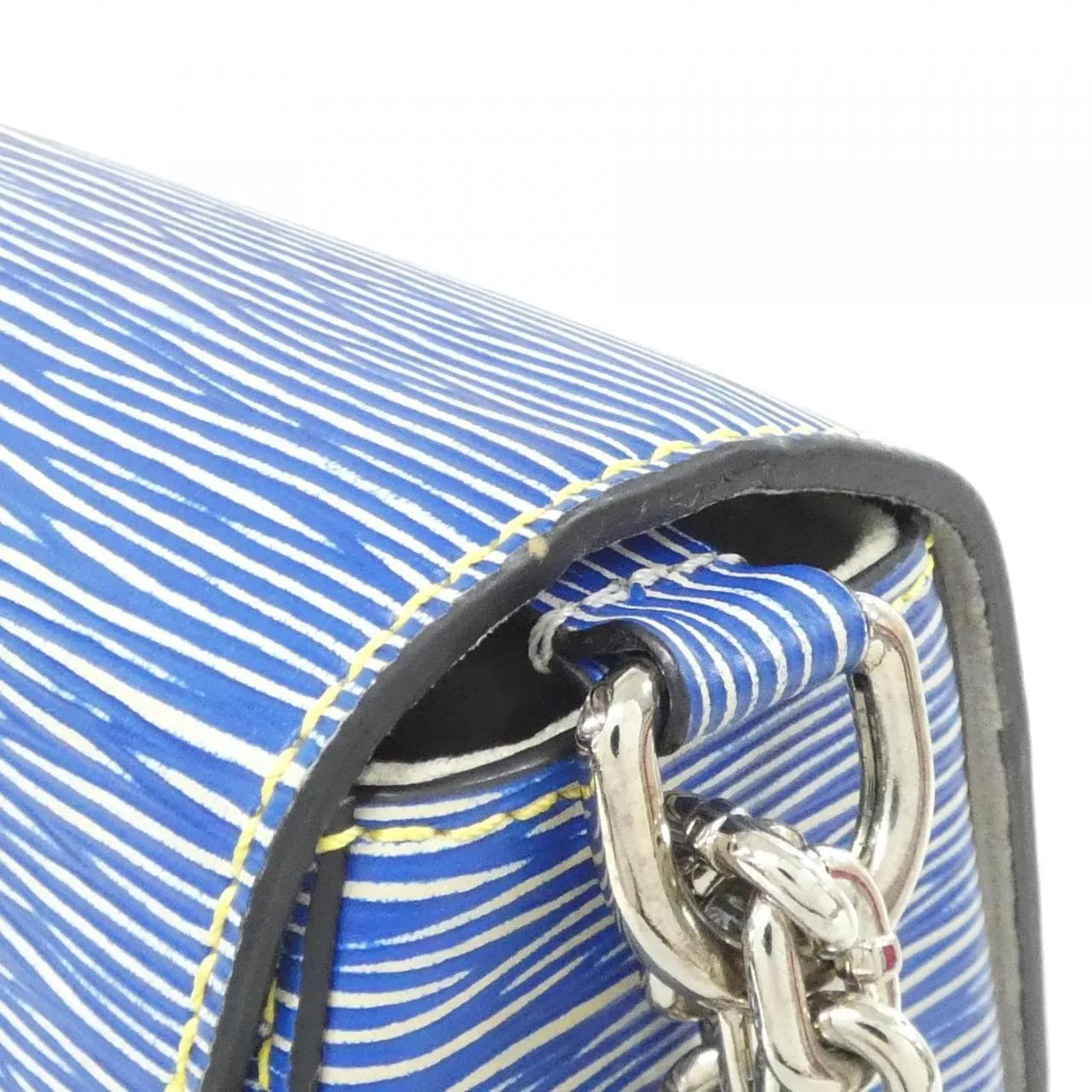 LOUIS VUITTON Twist M50271 Shoulder Denim 藍色 牛仔布 中古品A - 縮圖 6