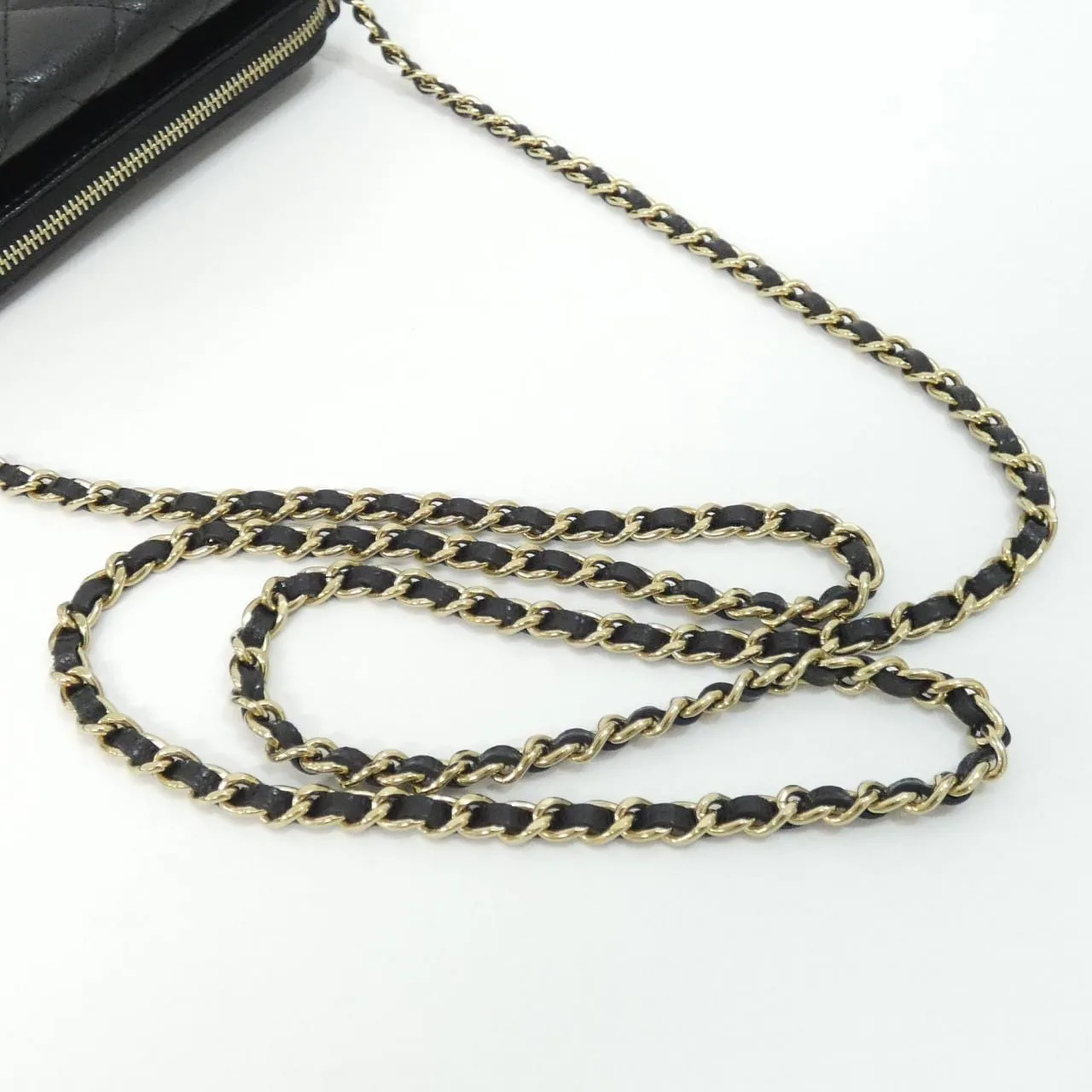 CHANEL Timeless Classic AP2096 Wallet Grained Calfskin 黑色 荔枝紋牛皮 中古品A - 縮圖 7