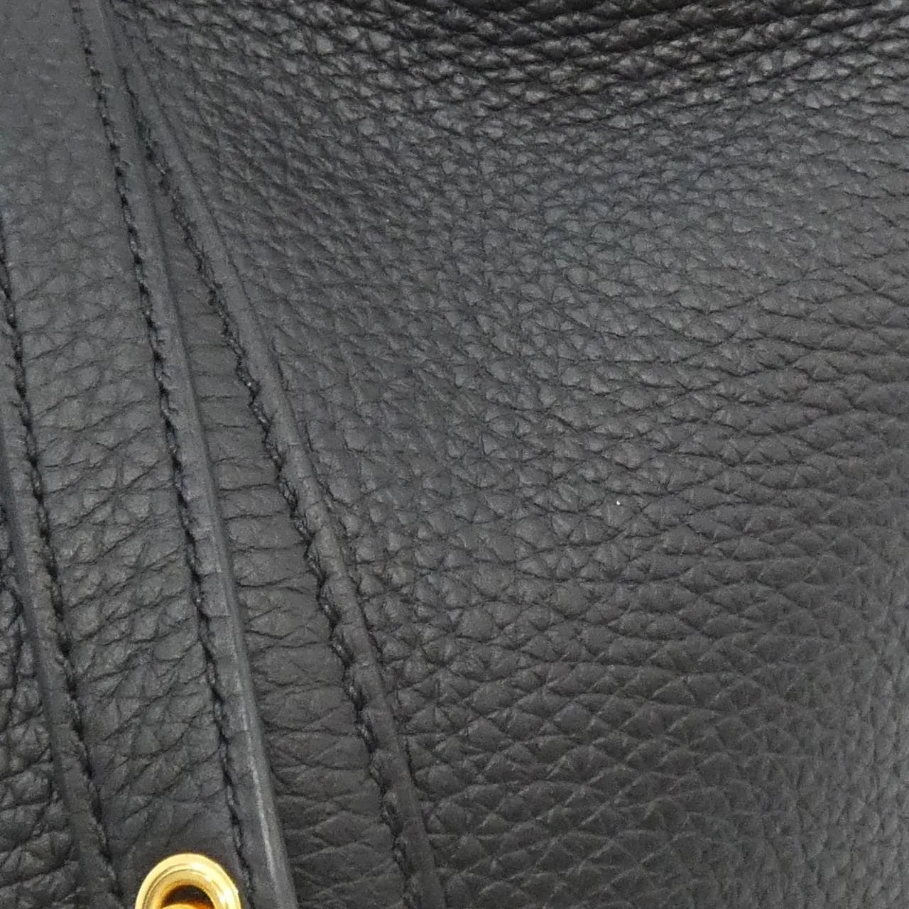 HERMES Picotin 056289CC Handbag Clemence Black Clemence Leather Rank A - Thumbnail 5