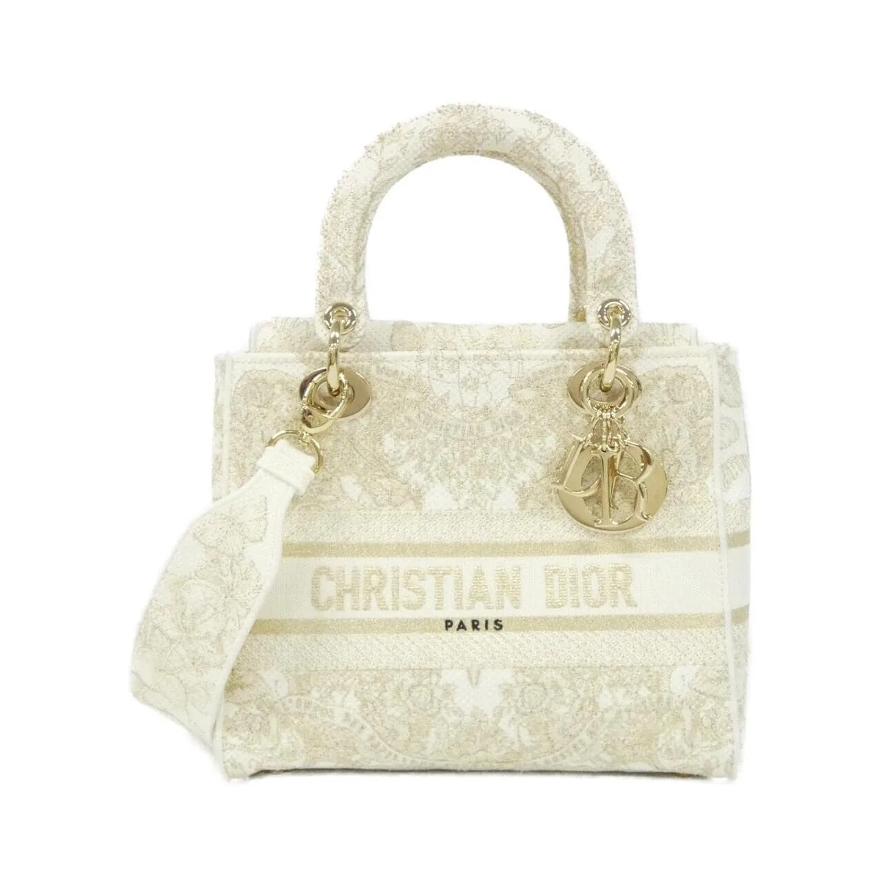 DIOR Lady Dior M0565OESV 手提包 帆布 Black