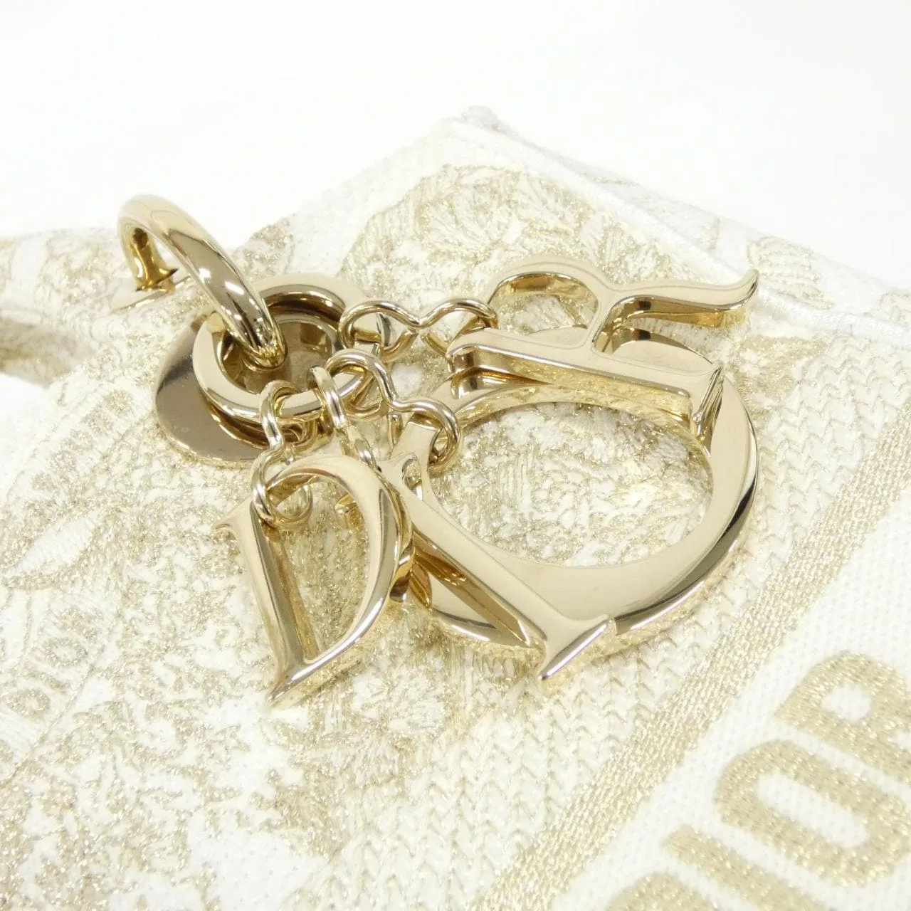 DIOR Lady Dior M0565OESV 手提包 帆布 黑色 帆布 中古品A - 縮圖 5