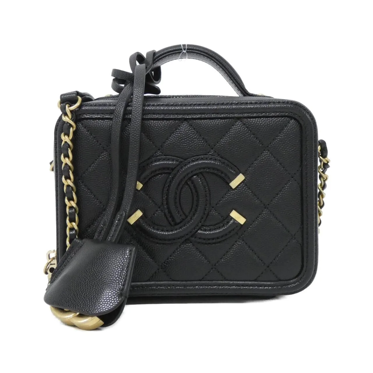 CHANEL 93342 Handbag Grained Calfskin