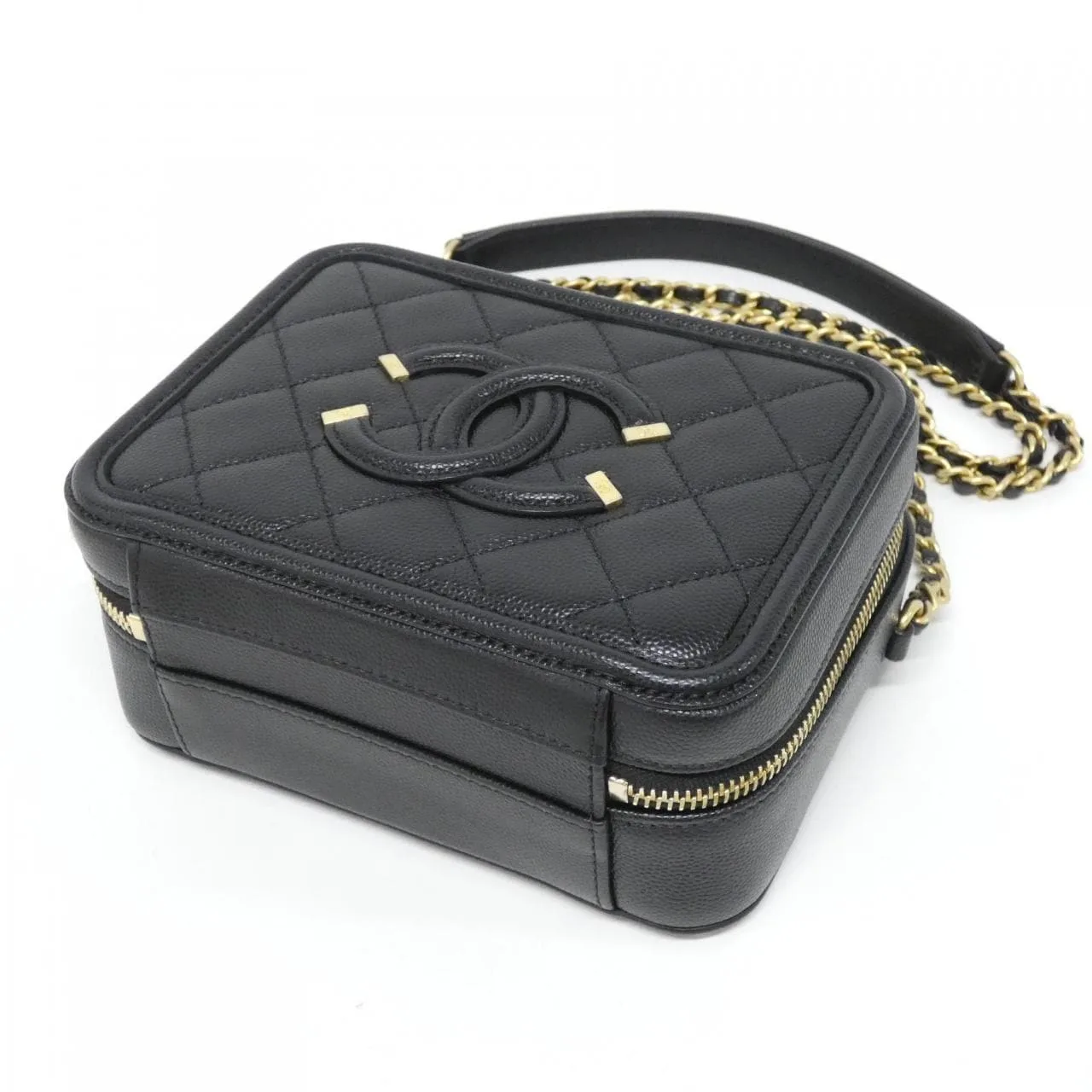 CHANEL 93342 Handbag Grained Calfskin