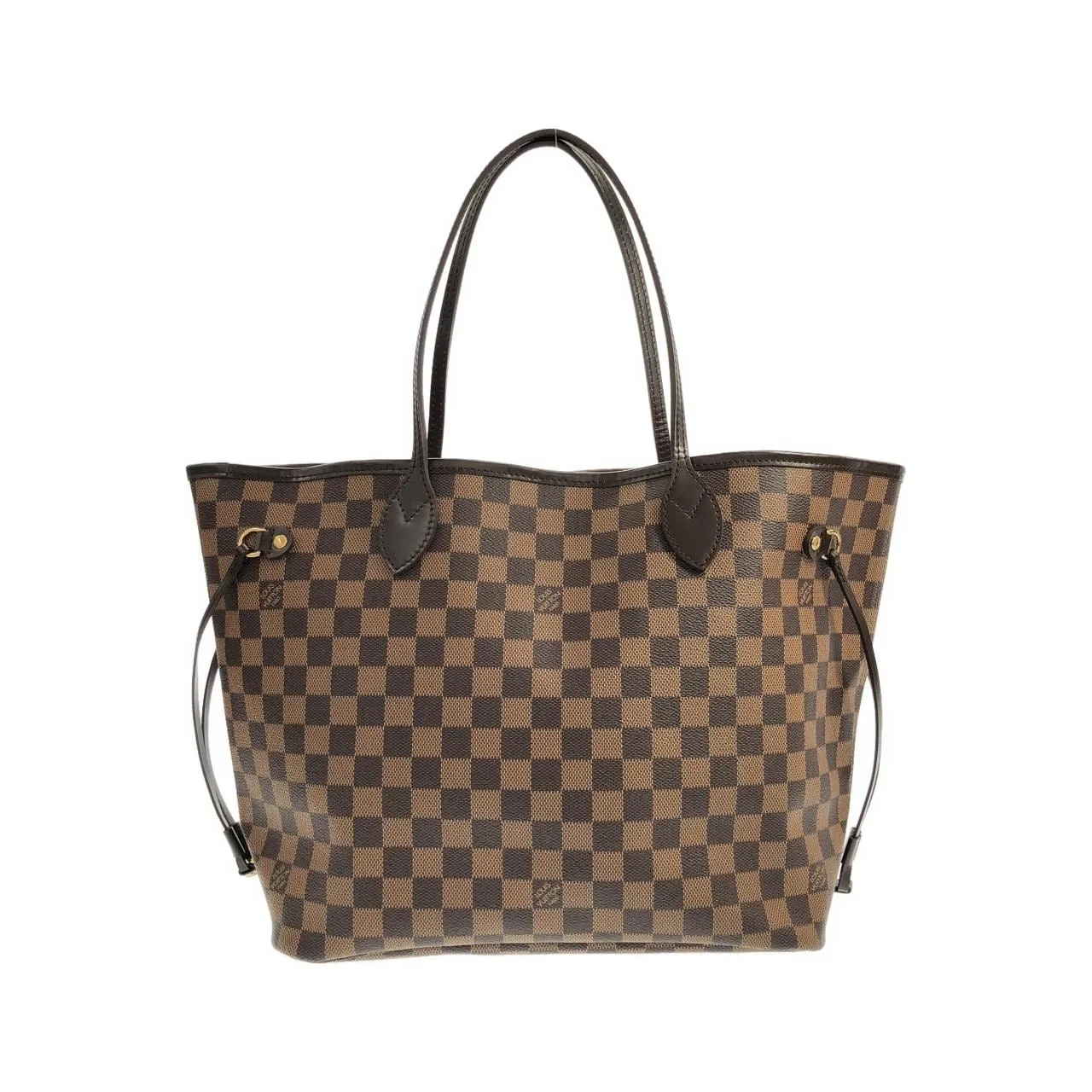 LOUIS VUITTON Neverfull N51105 Tote Damier Black
