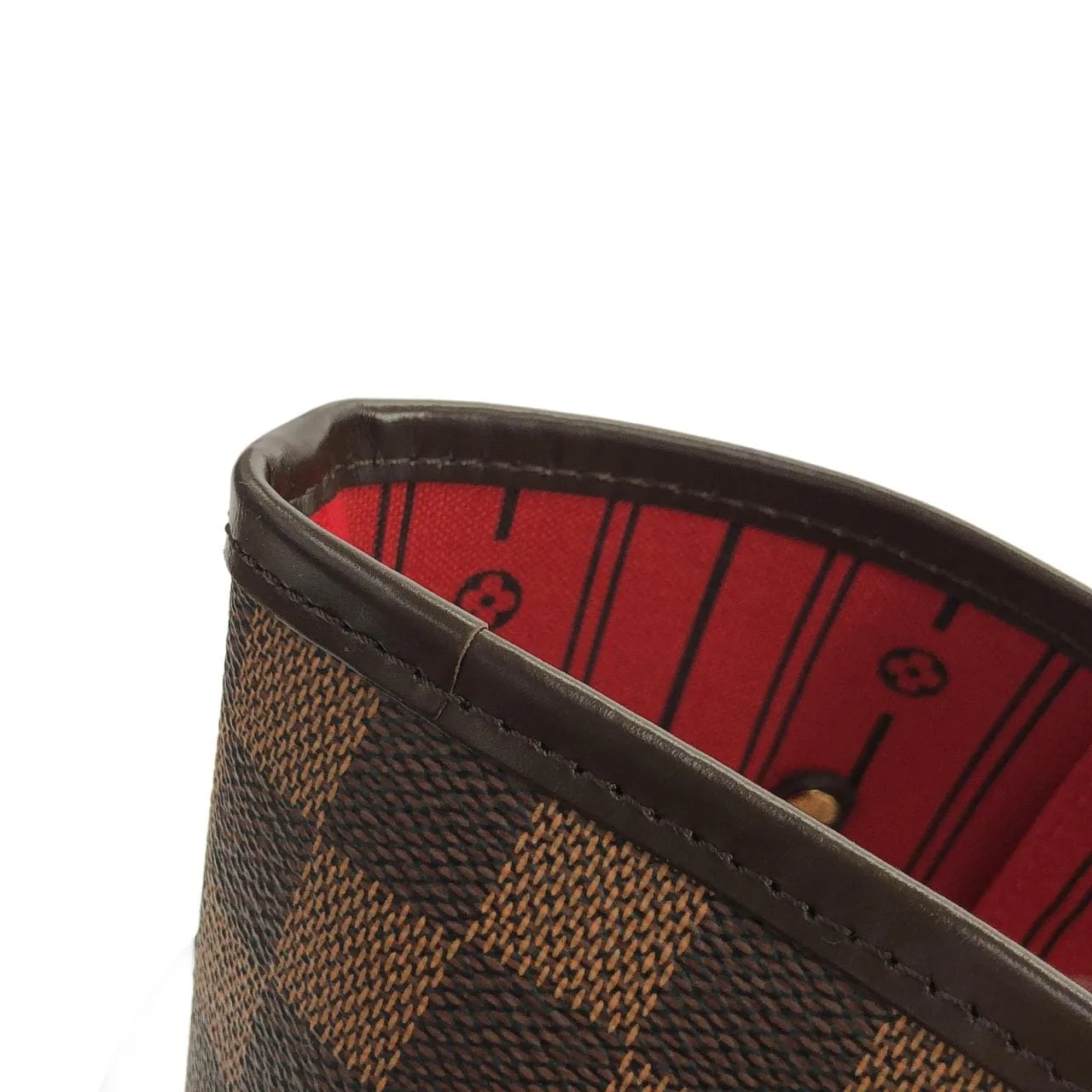 LOUIS VUITTON Neverfull N51105 Tote Damier 黑色 Damier 中古品A - 縮圖 4