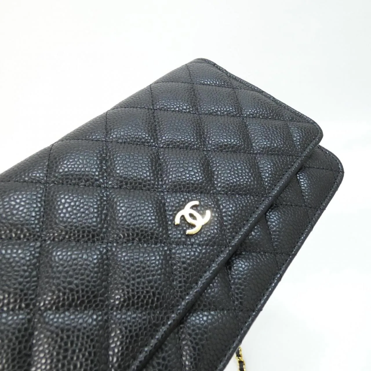 CHANEL Timeless Classic AP0250 Wallet Grained Calfskin 黑色 荔枝紋牛皮 中古品A - 縮圖 4