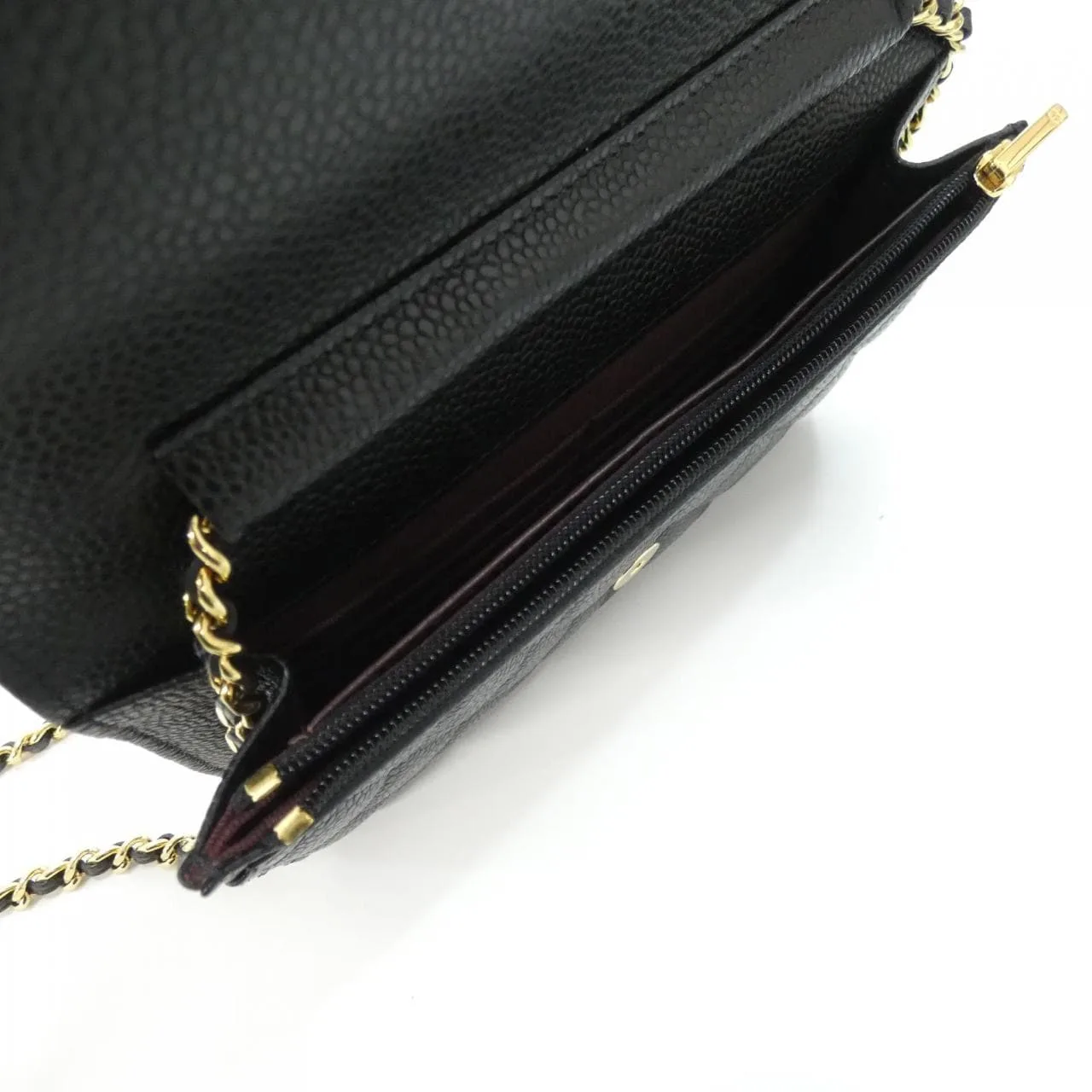 CHANEL Timeless Classic AP0250 Wallet Grained Calfskin 黑色 荔枝紋牛皮 中古品A - 縮圖 7