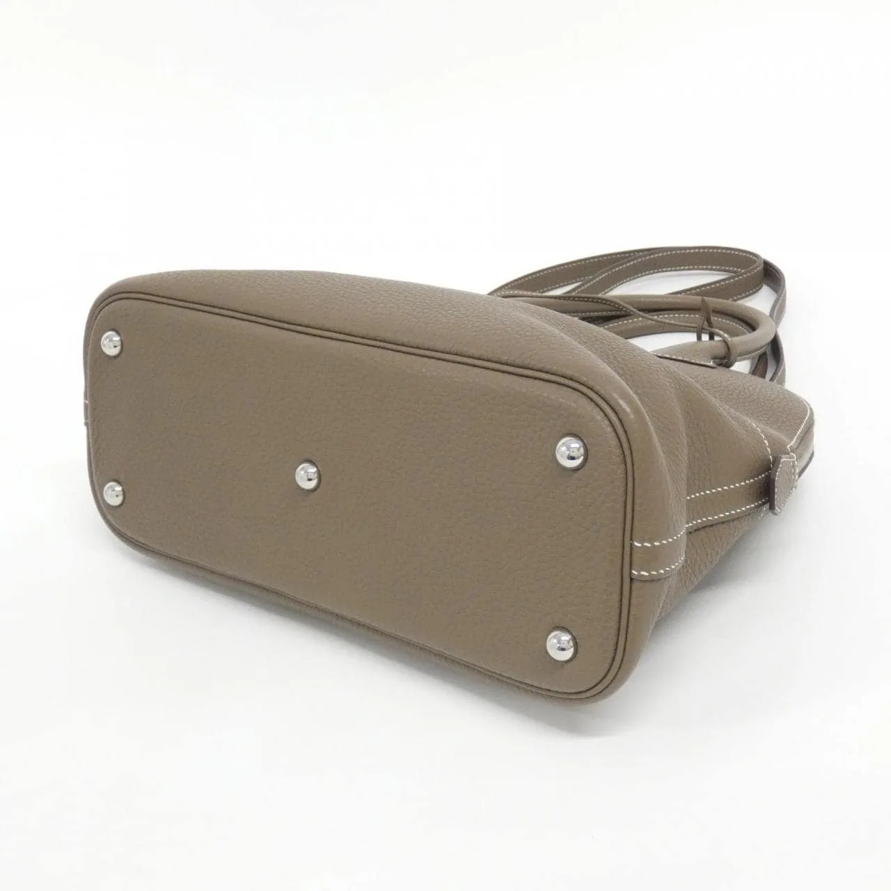 HERMES Bolide 073419CK Handbag Clemence Etoupe Clemence Leather Rank A - Thumbnail 3