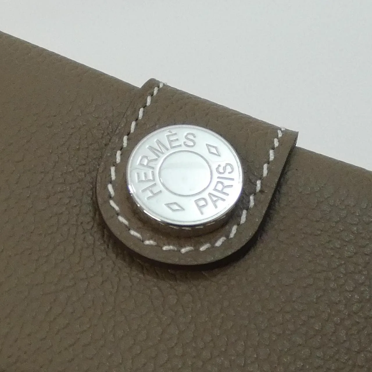 HERMES 088066CK Card Case Etoupe Rank A - Thumbnail 5